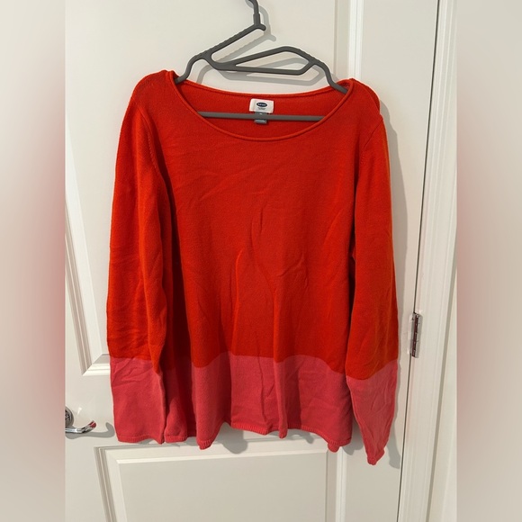 Colorblock Old Navy Sweater Size 1X Tall - Picture 1 of 6